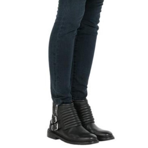Burberry Shoes - BURBERRY New Keating Moto Boots 37 BLACK Italy